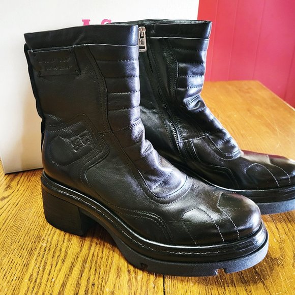 NIB A.S.98 Ethel Leather Ankle Boots, Black, EU Size 40 - Picture 5 of 8